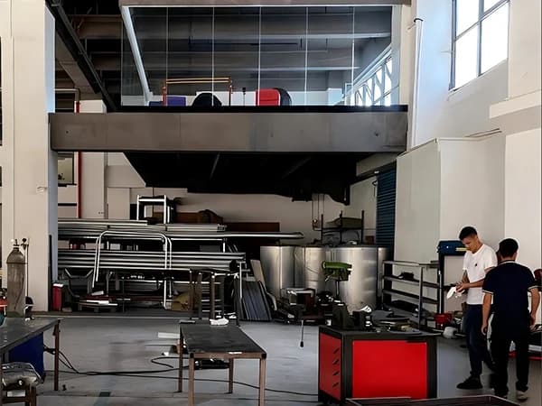 Production equipment inside an LDK workshop