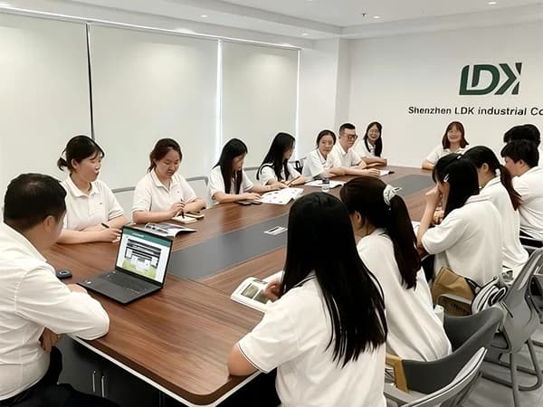 LDK team members meeting around a conference table