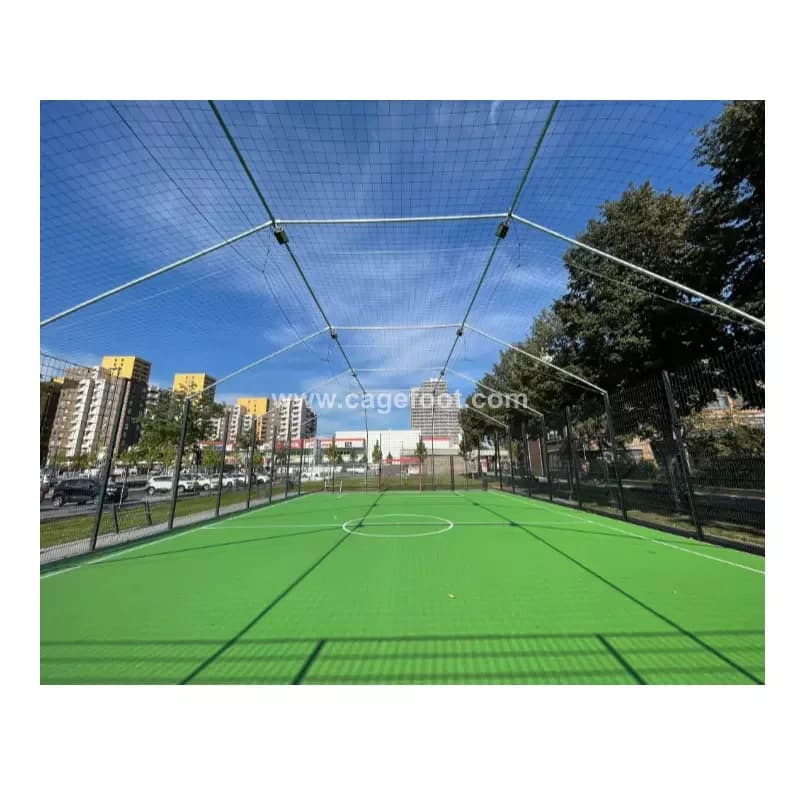 Classic Steel-Mesh Soccer Cage