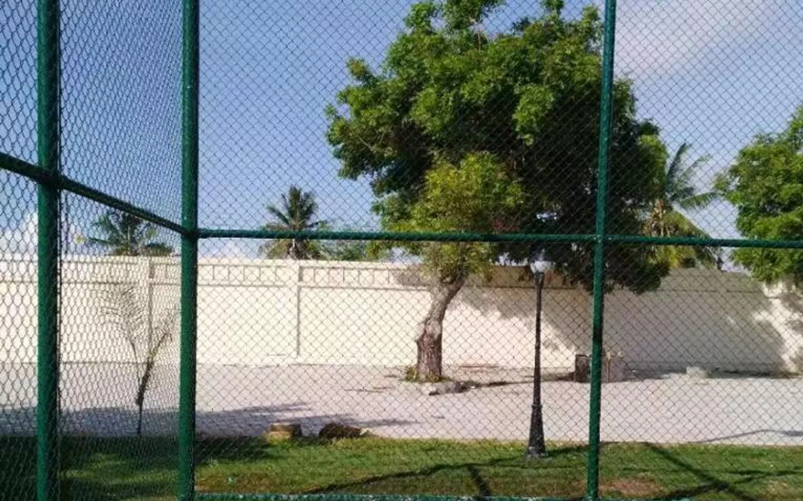 Perimeter mesh detail at the Africa regional football project