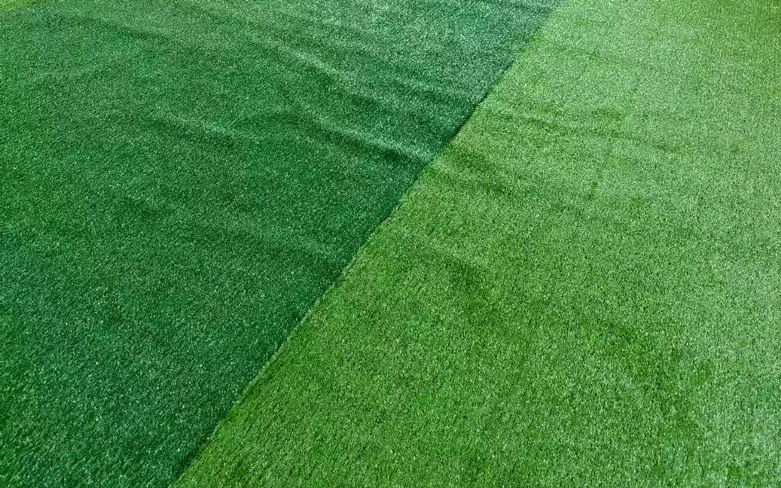 Artificial-turf surface detail at the indoor football pitch in France