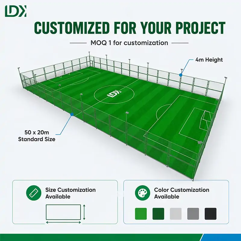 Steel Fencing Soccer Cage for Futsal Training and Outdoor Football — view 6