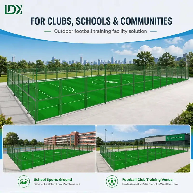 Steel Fencing Soccer Cage for Futsal Training and Outdoor Football — view 4