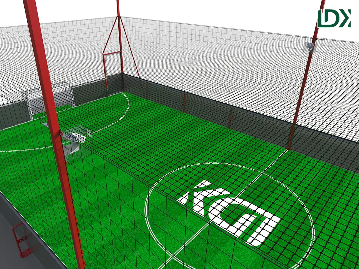 LDK Custom Football Pitch Fencing with Optional AR Video Analysis System — view 4