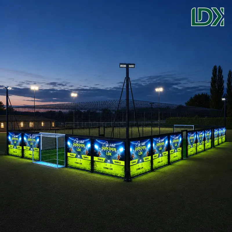 Soccer Cage with LED Advertising Display for Commercial Sports Venues — view 2