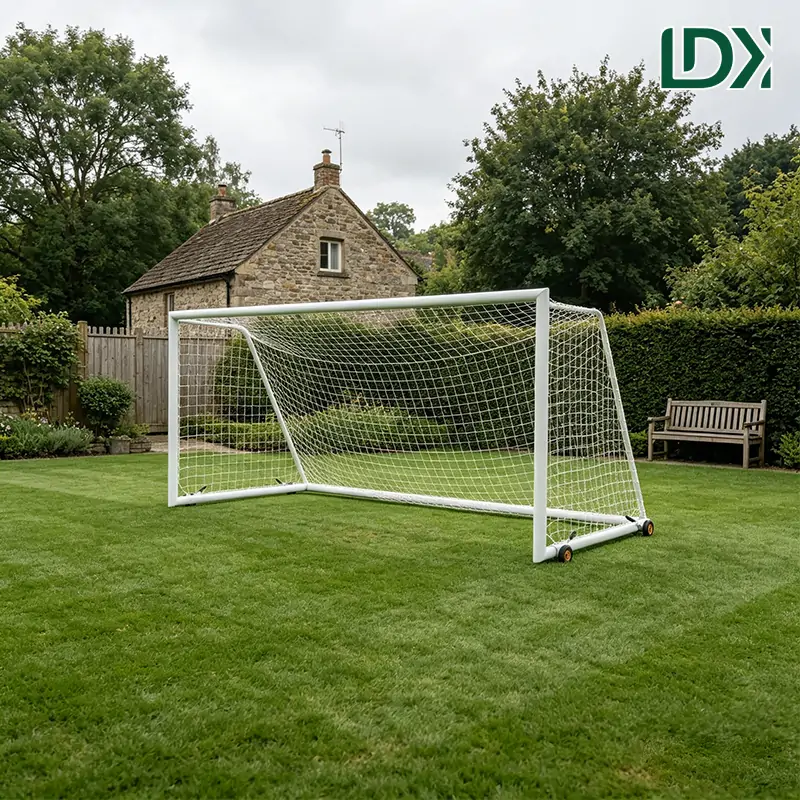 Portable Soccer Goal with Wheels Heavy Duty Steel Football Goal for Training — view 4