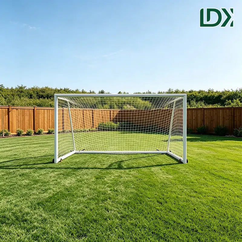 Portable Soccer Goal with Wheels Heavy Duty Steel Football Goal for Training — view 2