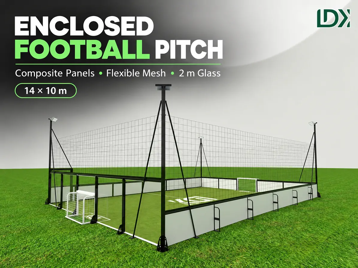 Custom Portable Outdoor 5-a-Side Soccer Cage — view 2