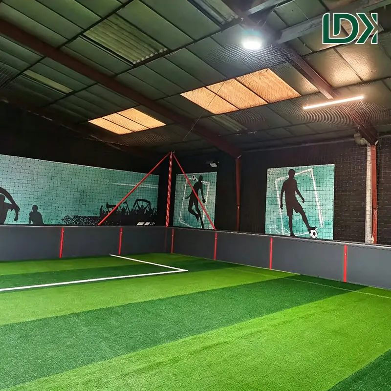 Turnkey Futsal Cage Soccer Court with Artificial Grass — view 4