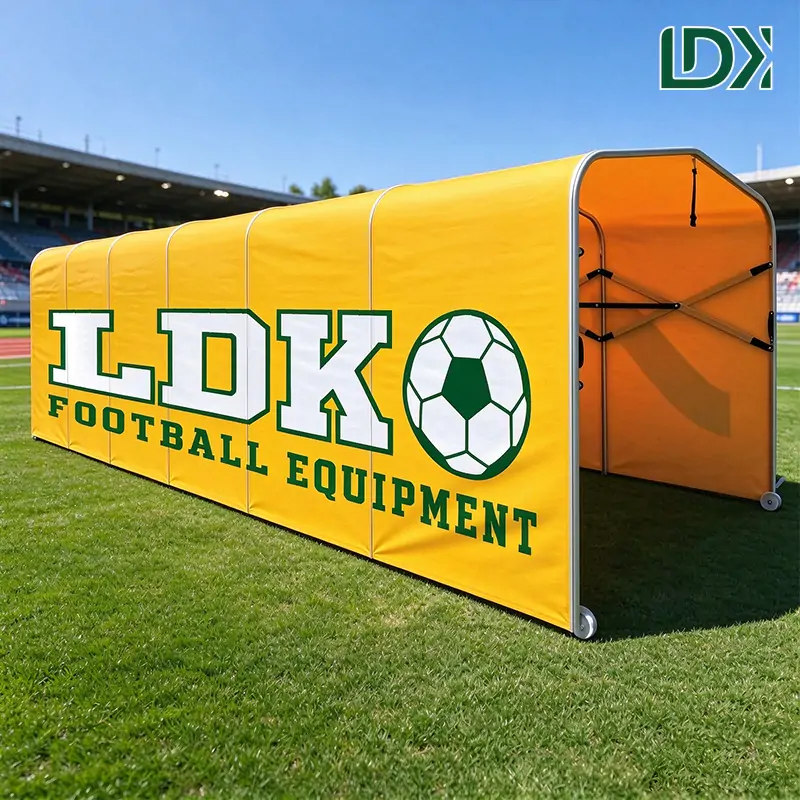 Portable Football Player Tunnel With Wheels