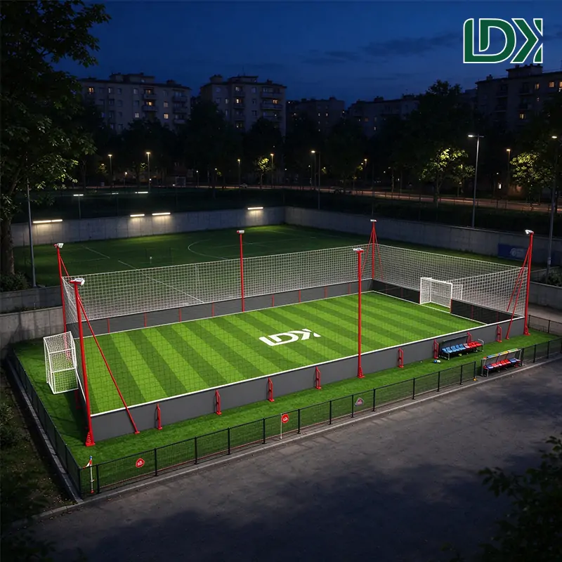 Turnkey Futsal Cage Soccer Court with Artificial Grass — view 2