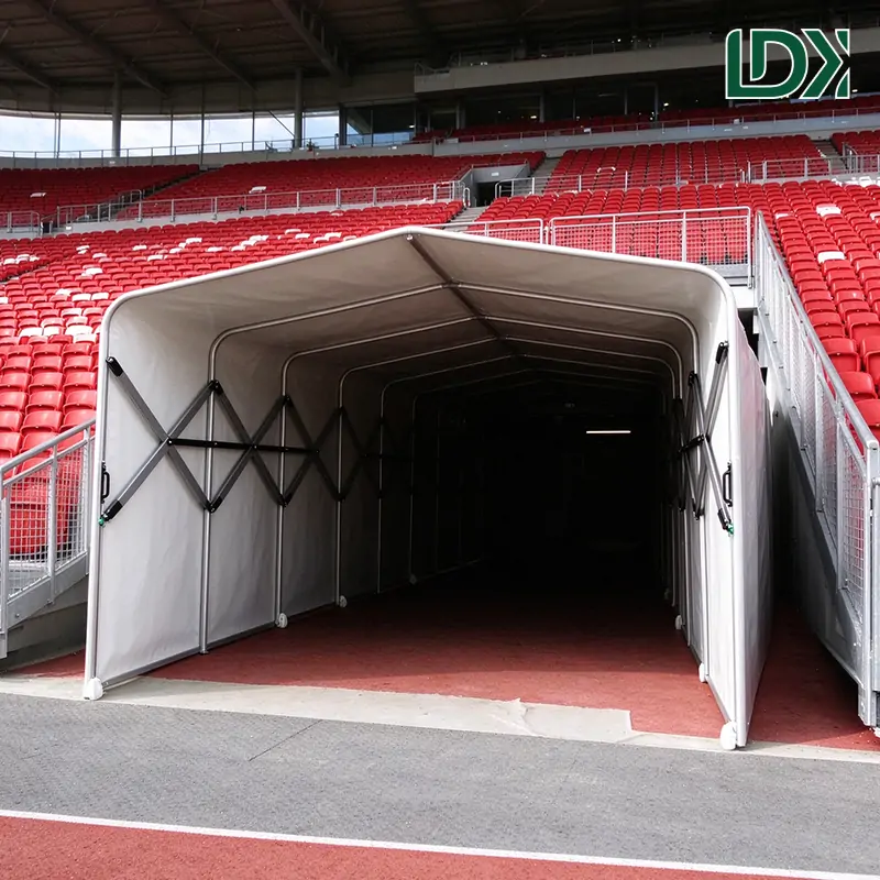 Portable Football Player Tunnel With Wheels — view 5