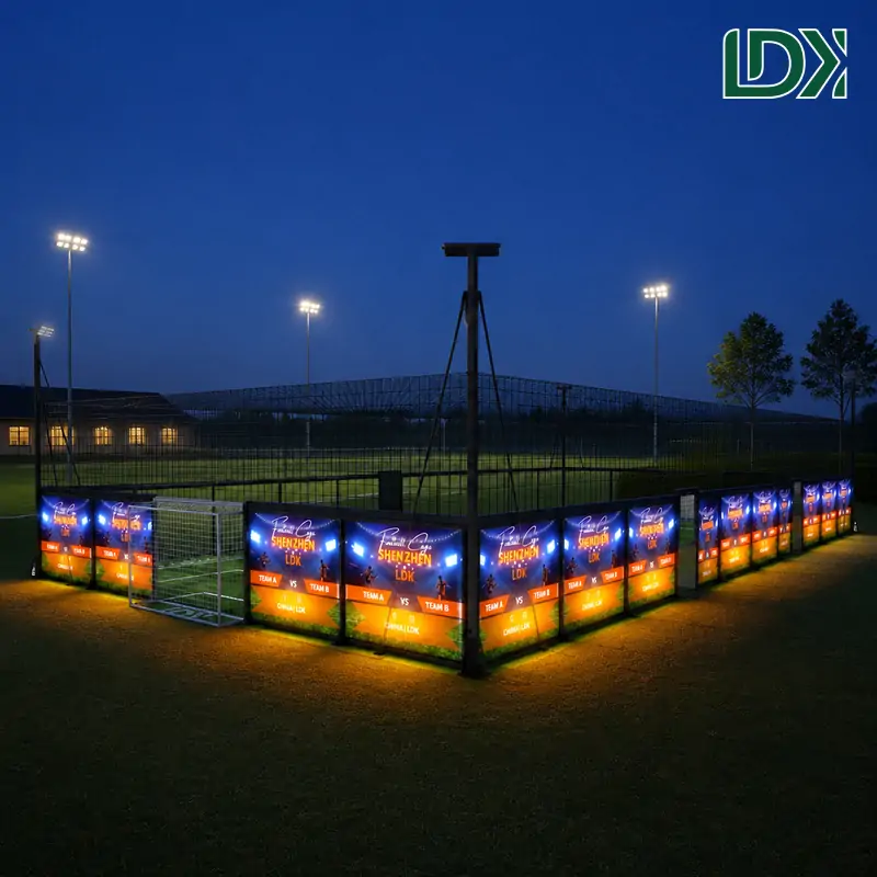 Soccer Cage with LED Advertising Display for Commercial Sports Venues