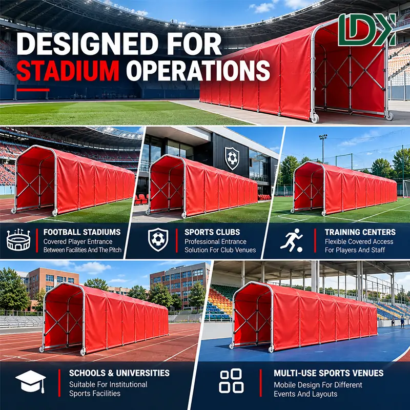 Portable Football Player Tunnel With Wheels — view 7