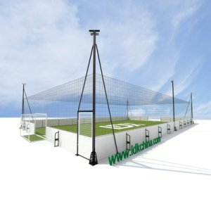 LDK20017E-Hot Sale Soccer Cage With Composite Board Outdoor Football Pitch Field Soccer Panna