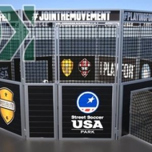 LDK20016E-High Grade Metal Round Soccer Cage Mini Portable Circular Football Cage For Sale